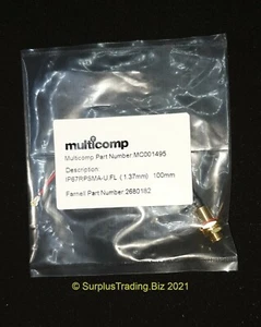 Multicomp MC001495 IP67 RPSMA Bulkhead Jack to UFL 100mm - Picture 1 of 5