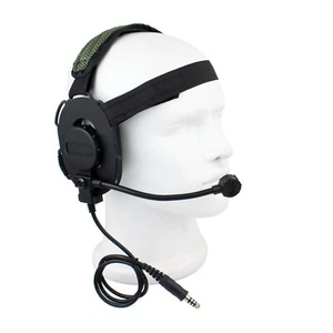 40-60db Zestaw słuchawkowy Słuchawki Airsoft Mikrofon Radio do Bowman Elite II HD03 F - Zdjęcie 1 z 9