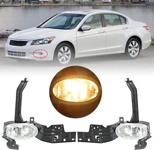 1Pair Fog Lights H11 Bulb Bumper Driving Lamp for Honda Accord Sedan 2008-2010 - Picture 1 of 8