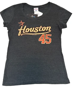 Women's Houston Astros T-Shirt MLB Genuine Merchandise Gray Tee Shirt Size L NEW - Picture 1 of 4