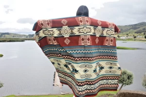 Alpaca Wool Blanket, 94 x 78 - Ultra Soft- Reversible 2 in 1-Premium Alpaca Wool - Picture 1 of 7