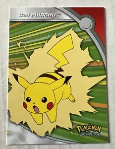 Pokémon Topps PIKACHU HV6 INSERTO TV Edición Animación Casi Nuevo-Como Nuevo Sin Jugar ❤️ - Imagen 1 de 7