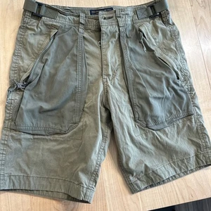 Abercrombie & Fitch Men’s 28 Army Green Cargo Paratroops Shorts - Picture 1 of 4
