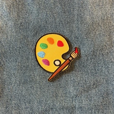 2.5 Inch Patch Iron, Artist Paint Palette, Embroidery - Image 1 of 3