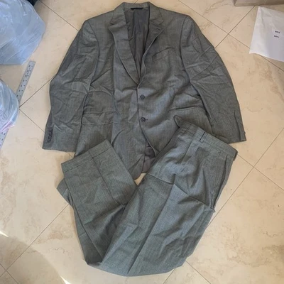 Blazer Burberry London Lana Botón Con Pantalón Traje 42 Largo Foto 1 de 4