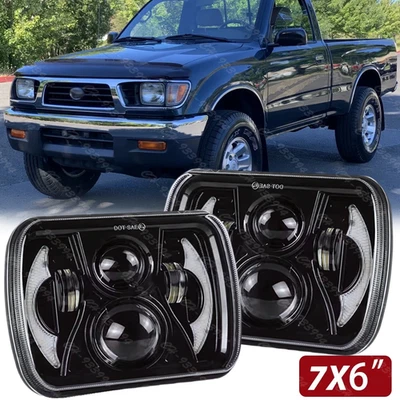Faros LED 2x7" 7x6" Hi-Lo DRL para camioneta Toyota 1982-1995 4Runner Foto 1 de 4