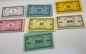 Monopoly San Francisco Board Game Play Currency Paper Money 10 of ea - Picture 1 of 4