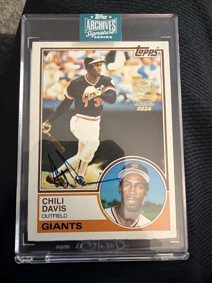 Chili Davis 2024 Topps Archives Signature Series Auto 19/52 San Francisco Giants Foto 1 de 2