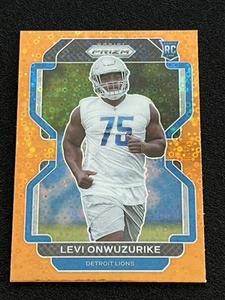 2021 Panini Prizm - Rookie Levi Onwuzurike #423 Orange Disco Prizm (RC) - Picture 1 of 2