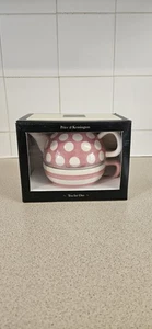 Price And Kensington Tea For One, Teekanne & Tasse Set, rosa und weiß verpackt unbenutzt - Bild 1 von 15