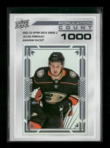 2022-23 Upper Deck #PC-54 Jacob Perreault Population Count 1000 - Picture 1 of 2