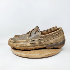 Zapatos Twisted X para mujer 8 zapatos de barco conducción sin usar, en caja, mocasín de cuero sin cordones informales - Imagen 1 de 15