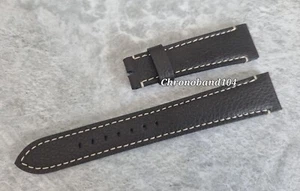 Genuine OEM Tudor 20/16mm Dark Brown Hybrid Leather/Rubber Watch Strap NEW! - Picture 1 of 5