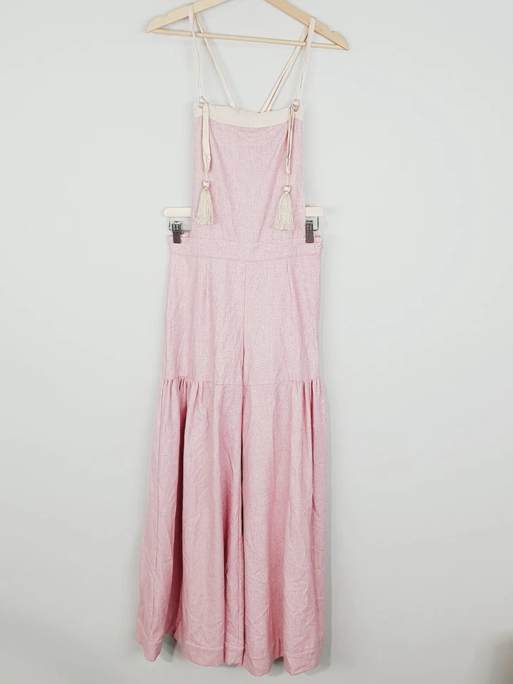 Mono FLANELA Australia Mujer Talla 1 o S/8-10 Rosa Mezcla Lana Ancho Acampanado Foto 1 de 4