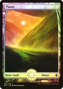 MTG FOIL Plains 250 Full Art - Battle for Zendikar #250 - Bild 1 von 1