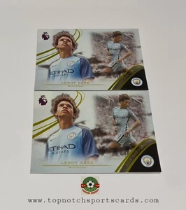 2016/17 Topps Premier Gold New Signings Soccer 2x Card Lot Leroy Sane - Picture 1 of 2