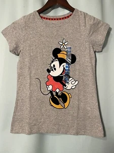 Minnie Mouse Girl's Gray T-shirt Short Sleeves Disney NWT Size 10/12 - Picture 1 of 4