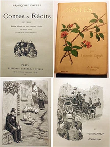 COPPEE/CONTES ET RECITS/EN PROSE/ED LEMERRE/1885/150 DESSINS D HENRI PILLE - Picture 1 of 1