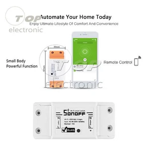 Sonoff ITEAD WiFi Wireless Smart Switch Module ABS Shell Socket for DIY Home - Picture 1 of 10