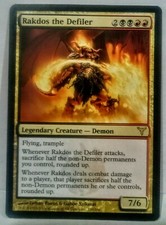 MTG -Magic- 1x RAKDOS THE DEFILER, Dissension, RARE, Like New, Never Played