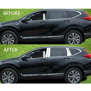 For Honada crv 2017-22 Accessories Mirror Window Pillar Posts Trim Cover Sticker - Picture 1 of 10