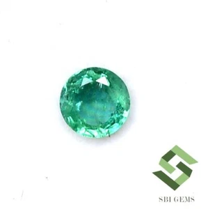 4.25 mm Natural Emerald Round Cut 0.20 CTS Unheated Loose Certified Gemstone - Picture 1 of 6