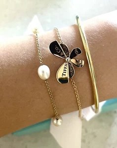 TIFFANY & CO. Return to Tiffany Love Bugs Butterfly bracelet - 18k Gold & Silver - Picture 1 of 11