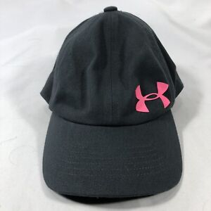 UNDER ARMOUR HAT CAP YOUTH ONE SIZE FITS MOST PINK LOGO STRAP BACK ADJUSTABLE OS