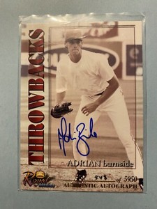 A38,539 - 2001 Royal Rookies Autographs #20 Adrian Burnside/5950