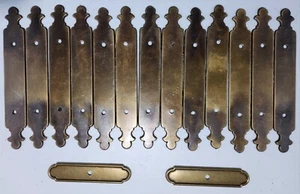 Vintage 13 Stewart Warner Long 6 In Thin Drawer Faceplates - Bild 1 von 19