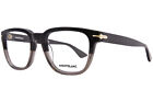 Mont Blanc MB0305O 007 Eyeglasses Men's Black/Transparent Brown Full Rim 53mm