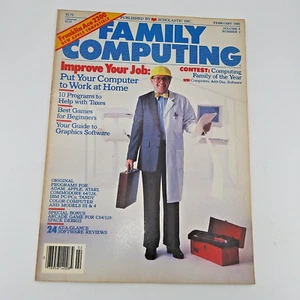 VTG February 1986 Volume 4 Number 2 Family Computing Magazine Working at home - Picture 1 of 8
