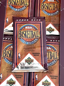 1991-92 UPPER DECK NBA Basketball (Inaugural Edition) PACK 12 Cards MUTOMBO RC!? - Bild 1 von 19