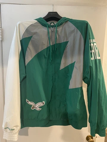 Mitchell & Ness Philadelphia Eagles 🦅 Windbreaker New Without Tags KELLY GREEN* Cover