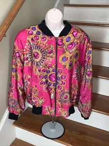 Chaqueta de Bombardero Fucsia Reina Fucsia GEMA AMATISTA de Colección para Mujer XL 2XL 🙂198 - Imagen 1 de 5