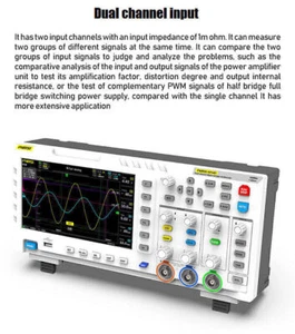 FNIRSI 1014D 2 In 1 7Inch Digital Oscilloscope Dual Channel 1GSa/s Sampling Rate - Picture 1 of 12