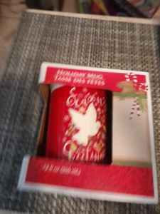 Taza Royal Norfolk Holiday Taza Des Fetes Navidad Temporada’s Greetings Dove 12oz - Imagen 1 de 5