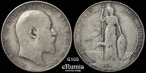 Great Britain, Edward VII, Florin 1907, Fine+ - Picture 1 of 6