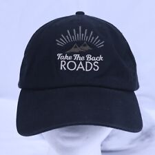 Take The Back Roads - Black 100% Cotton Embroidered Snapback Hat