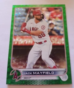 Topps 2022 Series 2 - Jack Mayfield - Los Angeles Angels - Green Foil - 121/499 - Bild 1 von 3