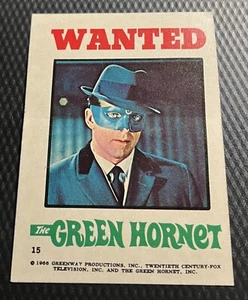 1966 Topps Green Hornet Set Break Sticker #15 Mid-Grade No Creases Nice Surface - Picture 1 of 3