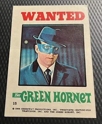 1966 Topps Green Hornet Set Break Sticker #15 Mid-Grade No Creases Nice Surface - Image 1 of 3