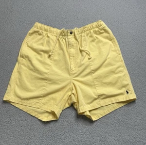 Vintage Polo Ralph Lauren Shorts Gummibund Druckknopf Herren L Spruch POLO Logo - Bild 1 von 15