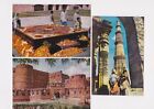 VINTAGE INDIA - FORT AGRA - DELHI POST CARD LOT  3 RPPC - KUTBUDDIN AIBAK TOWER
