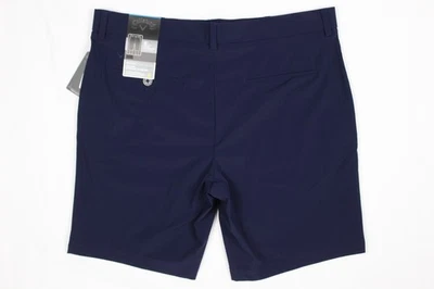 Pantalones Cortos de Golf Callaway Para Hombre 9" Frente Plano Sólido Opti Dri Chaquetón Azul Foto 1 de 4