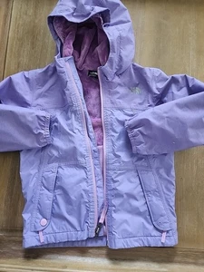 The North Face Jacke mit durchgehendem Reißverschluss Kleinkind Mädchen Größe 5T lila - Bild 1 von 16