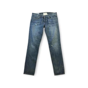 Jeans Textiles Patti Talla 27 X 30 Envejecidos Botón Mosca Lavado Oscuro - Imagen 1 de 11