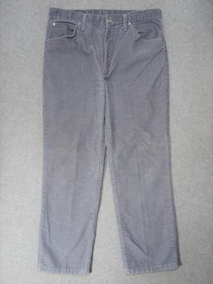 SC07406 USA VINTAGE 1980s *WRANGLER* THIN WALE CORD JEANS 33 (msr 31"x28") GRAY - Image 1 of 4