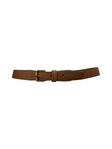Mulberry Leather Belt Brown/Gold Made in England Chic Timeless - Size S 30"/75cm - Picture 1 of 7