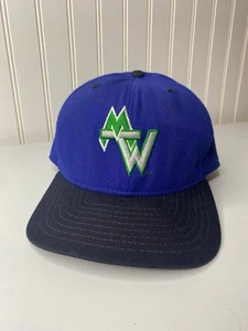 Vintage Minnesota Timberwolves New Era NBA Logo Blue SnapBack Hat - Picture 1 of 5